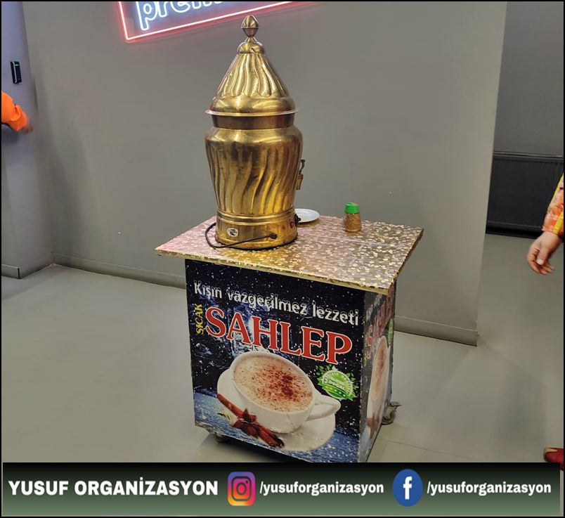 salepçi kiralama, etkinliklerde salep hizmeti, ve organizasyonlar için salepçi